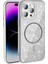 Apple iPhone 14 Pro Max Kılıf Magsafe Şarj Özellikli Parlayan Simli Zore Okso Kapak 1