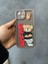 Apple iPhone 15 Pro Max Kahve Teddy Bear Relax Figürlü Hamur Telefon Kılıfı 1