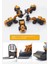 Inşaat Araçları Oyuncak Büyük Vinç Dozer Kepçe Slindir Forklift Kar Küreyici 5 Li Set 3