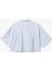Aplike Cep Detaylı Kısa Kollu Oversize Crop Gömlek 4