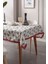 Home Kokina Premium Serisi Duck Keten Leke Tutmaz Salon Mutfak Yemek Odası Masa Örtüsü 155 x 250 cm 1