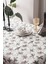 Home Kokina Premium Serisi Duck Keten Leke Tutmaz Salon Mutfak Yemek Odası Masa Örtüsü 155 x 250 cm 2