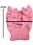 El Örgüsü Volanlı Çocuk Süveter Pembe 4