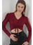 9 Sandy Crop Bluz Bordo 1