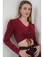9 Sandy Crop Bluz Bordo 4