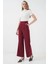 6647 Bol Paça Kumaş Pantolon Bordo 1