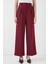 6647 Bol Paça Kumaş Pantolon Bordo 2