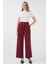 6647 Bol Paça Kumaş Pantolon Bordo 3