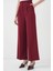 6647 Bol Paça Kumaş Pantolon Bordo 4