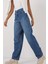 6689 Yüksek Bel Baggy Kot Pantolon Lacivert 2