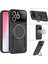 Iphone 16 Pro Max Için Kılıf Kamera Lens Koruyuculu Magsafe Destekli 360 Dönen Halka Standlı Kapak 2