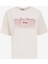 Bisiklet Yaka Baskılı Kırık Beyaz Kadın T-Shirt J5SL-TST7043 1