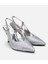 01AYH307490A210 KADIN Lame Taşlı Arkası Açık Stiletto 2