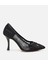 01AYH308770A100 KADIN Siyah Fileli Stiletto 1