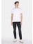 Regular Fit Yuvarlak Yaka Düz Erkek Beyaz Kısa Kol Tişört CL1073961 3