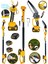 Waltmann Alman WX36 Teleskopik + 40 mm Dijital Budama Makası +Otomatik Yağ Pompalı Zincirli Testere 2 Akülü 1
