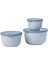 - Çok Amaçlı Cirqula Round 3 Parçalı Set - Kapaklı Saklama Kabı - Saklama Kutusu, Buzdolabı, Derin Dondurucu ve Mikrodalga Fırın Kabı Olarak Uygundur - 500 Ml, 1000 ml ve 2000 ml - Nordic Blue 1