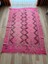 130 x 188 cm El Dokuma Pembe Türk Kilimi, Vintage Anadolu Yün Kilim, Benzersiz Çiçek Deseni, Yumuşak Pastel Renkler 1