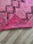 130 x 188 cm El Dokuma Pembe Türk Kilimi, Vintage Anadolu Yün Kilim, Benzersiz Çiçek Deseni, Yumuşak Pastel Renkler 4