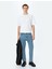 Normal Bel Düğmeli Straight Fit Kot Pantolon - Korban Jean 1