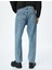 Normal Bel Düğmeli Straight Fit Kot Pantolon - Korban Jean 4