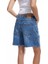 Pamuklu Relax Fit Düğmeli Cepli Denim Şort 3