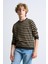 Alexandergardı Çizgili Bisiklet Yaka Çocuk Sweatshirt 1