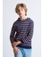 Alexandergardı Kanguru Cepli Kapüşonlu Çizgili Çocuk Sweatshirt 2