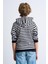 Alexandergardı Kanguru Cepli Kapüşonlu Çizgili Çocuk Sweatshirt 4