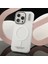 iphone 15 Pro Max Kılıf Buzlu Magsafe Succınct Young Mat Kılıf Kapak Sert Buzlu - Beyaz 1
