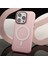 iphone 15 Pro Max Kılıf Buzlu Magsafe Succınct Young Mat Kılıf Kapak Sert Buzlu - Pembe 1
