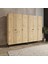 Free Wood 6 KAPAKLI,12RAFLI,2ASKILI,AYRI Modül Kullanımına Uygun DOLAP/GARDIROP(%100MDF) 1