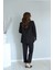 Siyah Astarlı Blazer Pantolon Takım 3