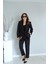 Siyah Astarlı Blazer Pantolon Takım 5