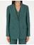 Kadın Yeşil Regular Fit Keten Ceket 50282094-VR054 6