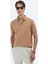 Vizon Düz Polo Yaka %100 Pamuk T-Shirt 1