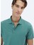 Nil Yeşili Düz Polo Yaka %100 Pamuk T-Shirt 4
