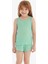 Kız Çocuk Pijama Takımı 60566 - Yeşil 3