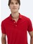 Kırmızı Düz Polo Yaka %100 Pamuk T-Shirt 3