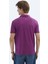 Mürdüm Düz Polo Yaka %100 Pamuk T-Shirt 4