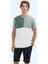 Yeşil Düz Bisiklet Yaka T-Shirt 1