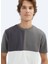 Gri Düz Bisiklet Yaka T-Shirt 4