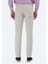 Bej Düz Dokuma Slim Fit Casual Pamuk Karışımlı Pantolon 4