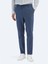Lacivert Düz Dokuma Jogging Fit Casual Pamuk Karışımlı Pantolon 2