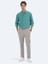 Nil Yeşili Oversize Fit Dokuma Casual Gömlek 2