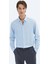 Mavi Çizgili Regular Fit Casual Pamuk Karışımlı Gömlek 1
