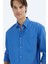 Saks Düz Oversize Fit Dokuma Casual Gömlek 4