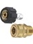 Basınçlı Yıkama Adaptörü Seti Hızlı Bağlantı Kiti Metrik M22 14MM 3/8 Inç Dişi Döner M22 Erkek Bağlantı 5000PSI (Yurt Dışından) 1