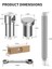 2 Paket Tezgah Köpek Kelepçesi, 3/4 Inç Köpek Delik Kelepçesi 4 Paket Tezgah Köpek Paslanmaz Çelik Pirinç Ağaç Işleme Aletleri 19MM (Yurt Dışından) 3