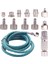 Airbrush Adaptör Seti, Hızlı Çıkarılan Airbrush Adaptör Kiti, Naylon Örgülü Hava Hortumu, Hava Kompresörü ve Airbrush Hortumu Için (Yurt Dışından) 4